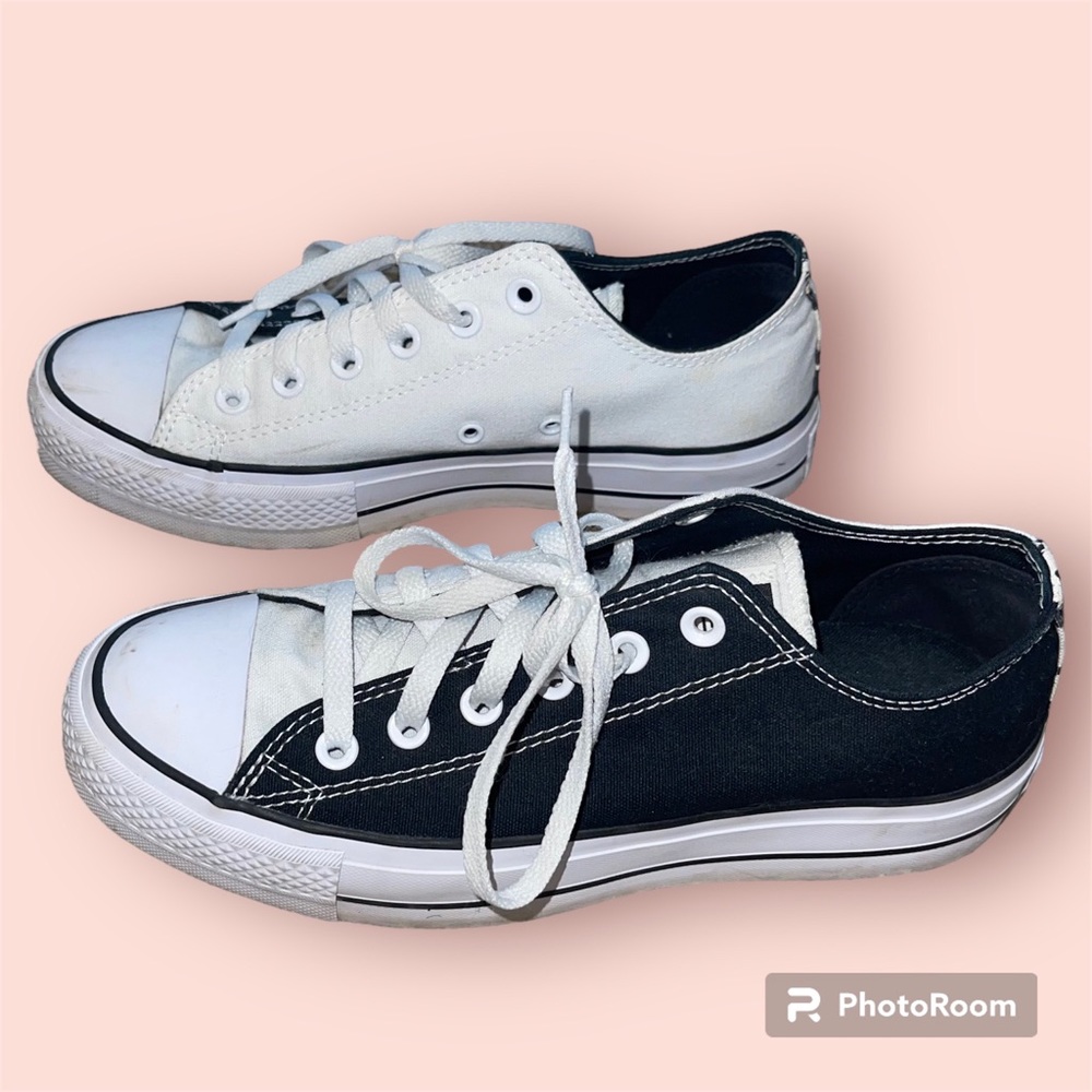 Custom Split-Colored Platform Converse - image 2